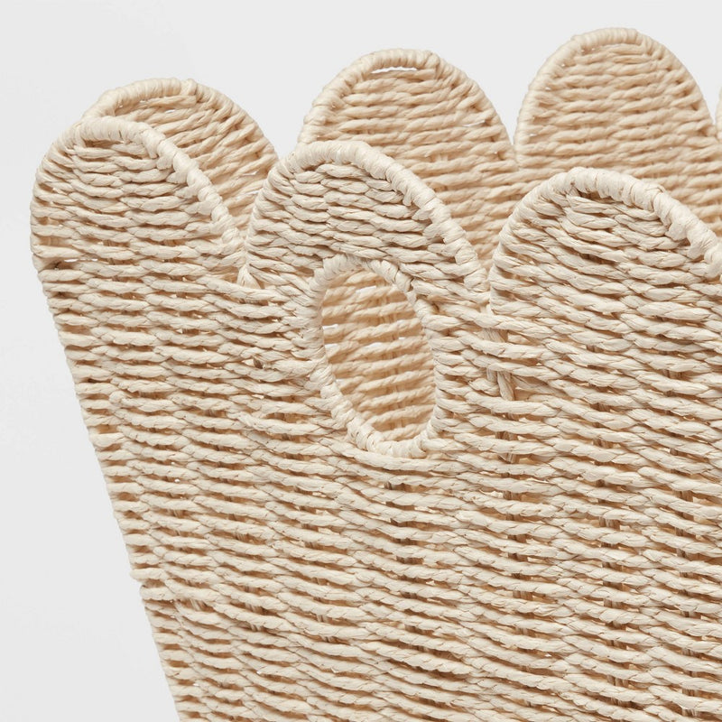 Floor Woven Scallop Kids' Storage - Pillowfort (LOCAL PICKUP ONLY)
