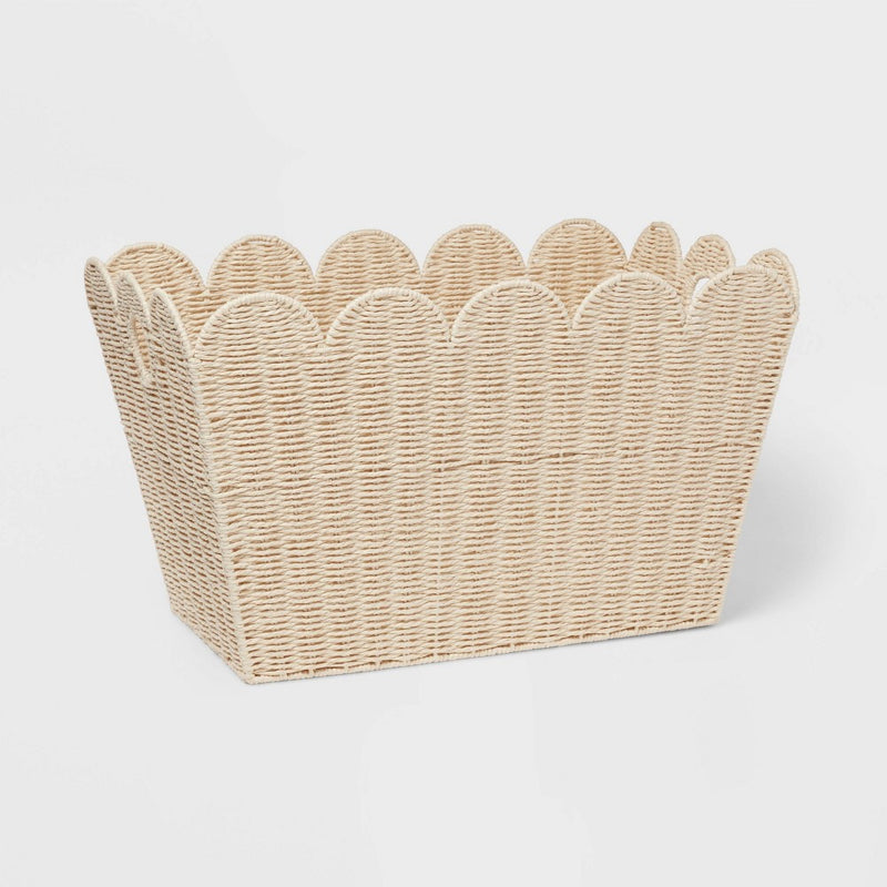 Floor Woven Scallop Kids' Storage - Pillowfort (LOCAL PICKUP ONLY)