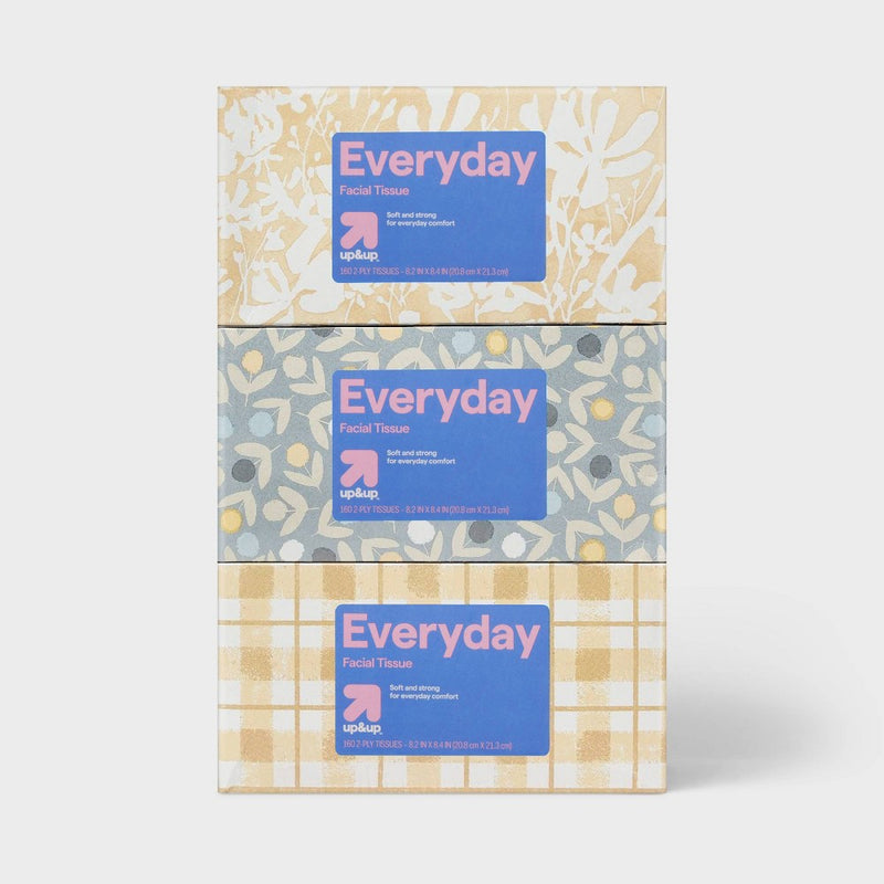 Everyday Facial Tissue - 6pk/160ct - up&up