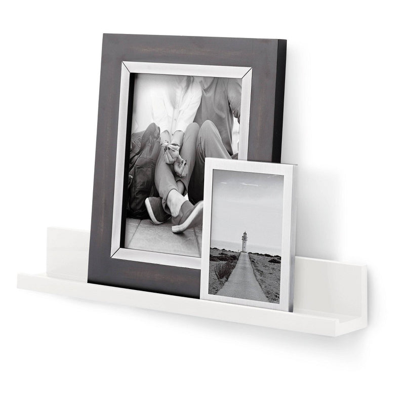 Command Picture Ledge, Quartz, 1 Ledge, 10 Medium Strips, Decorate Damage-Free