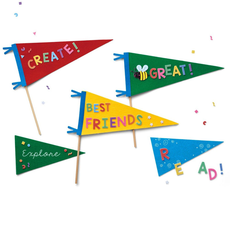 Make-Your-Own Pennant Wood Craft Kit - Mondo Llama