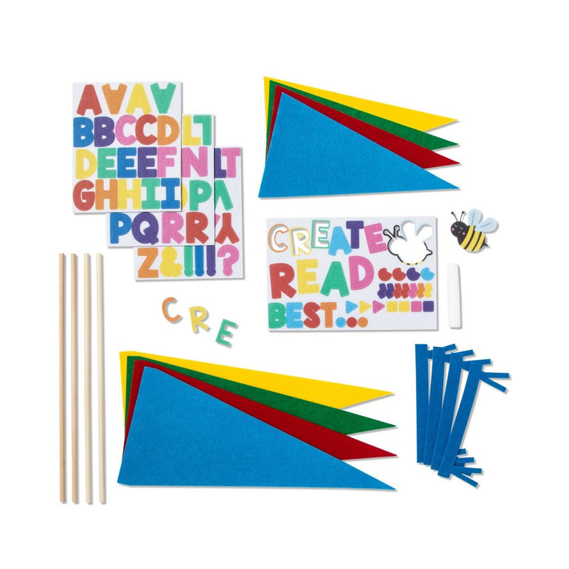 Make-Your-Own Pennant Wood Craft Kit - Mondo Llama