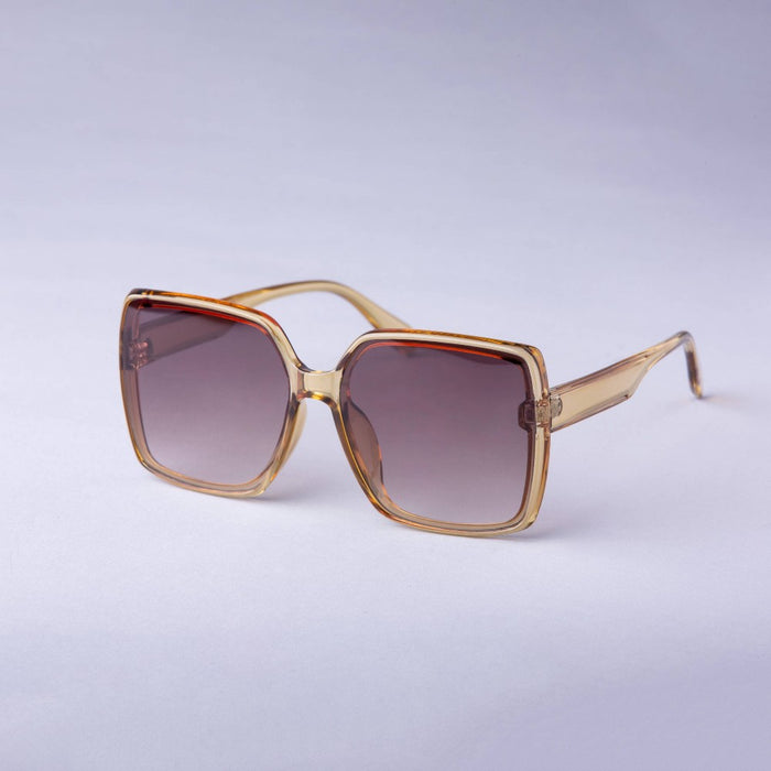 Women's Oversized Square Butterfly Sunglasses - A New Day Green