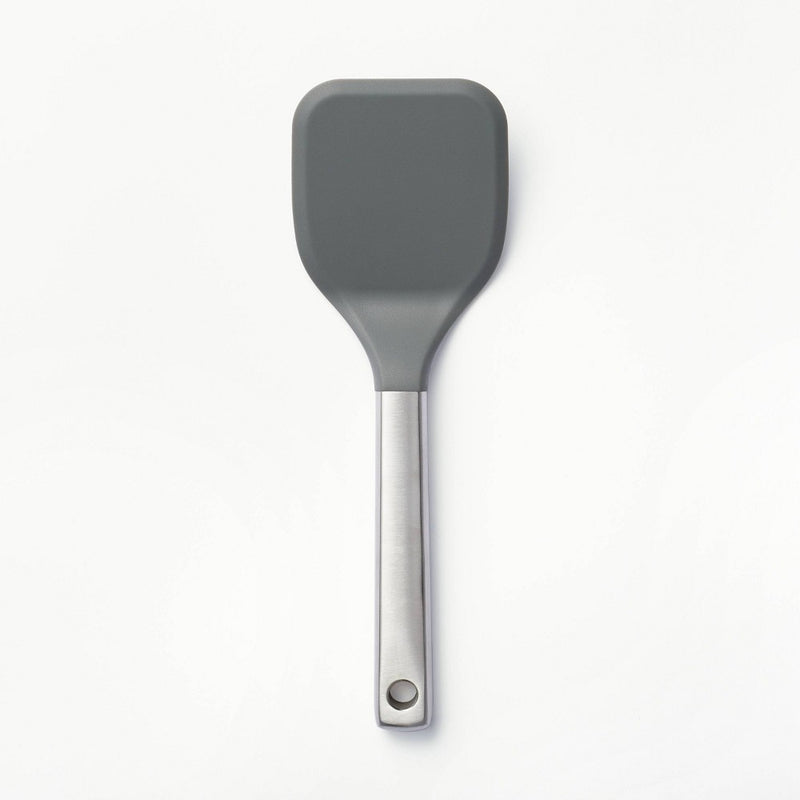 Stainless Steel with Silicone Cookie Spatula Dark Gray - Figmint