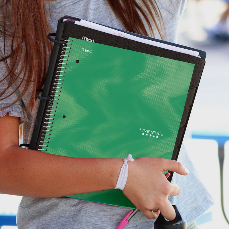 Five Star Active 1 Subject 80ct College Ruled Notebook Green