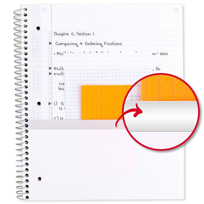 Five Star Active 1 Subject 80ct College Ruled Notebook Green