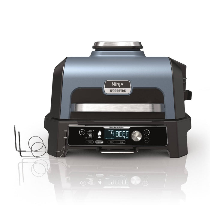 Ninja Woodfire ProConnect Premium XL 7-in-1 Outdoor Grill & Smoker, App Enabled, Woodfire Technology, 2 Built-In Thermometers - OG951 (LOCAL PICKUP ONLY)