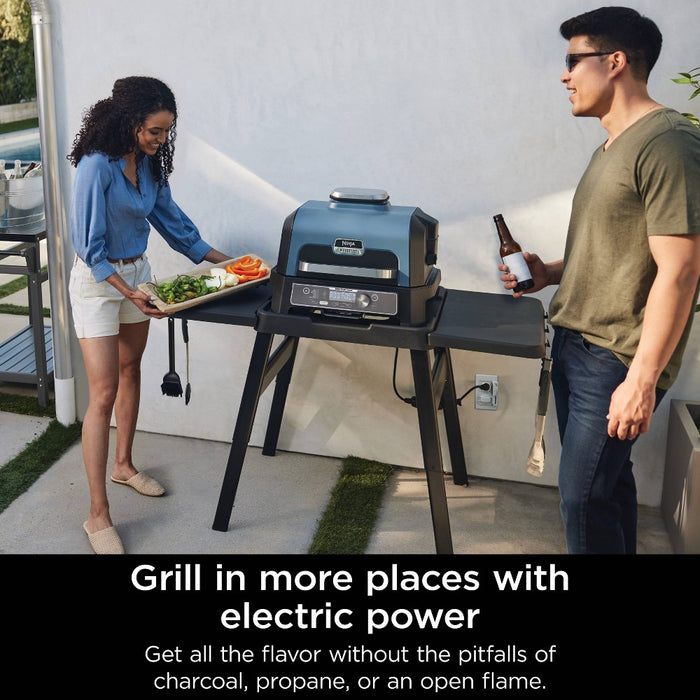 Ninja Woodfire ProConnect Premium XL 7-in-1 Outdoor Grill & Smoker, App Enabled, Woodfire Technology, 2 Built-In Thermometers - OG951 (LOCAL PICKUP ONLY)