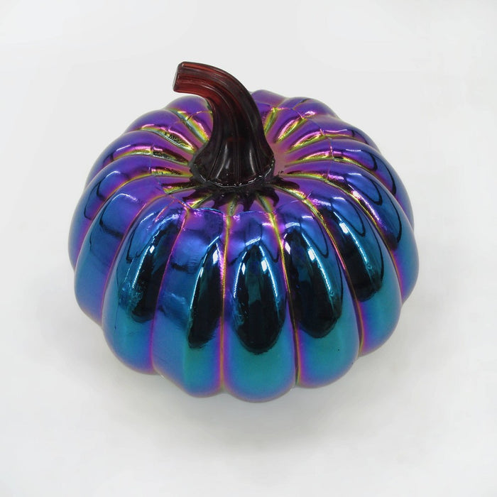 Dark Iridescent Short Pumpkin Figurines - Bullseye's Playground