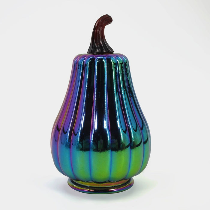 Dark Iridescent Tall Pumpkin Figurines - Bullseye's Playground