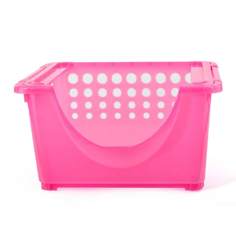 659oz Stackable Utility Storage Bin Pink - Bullseye's Playground