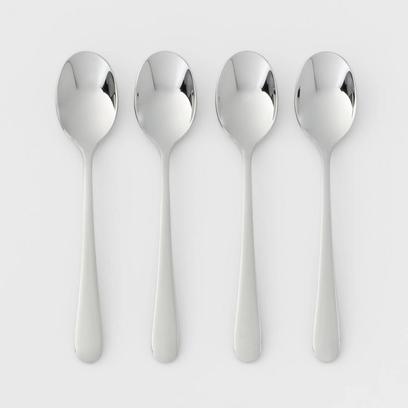4pc Harrington Cocktail Spoon Set Silver - Threshold
