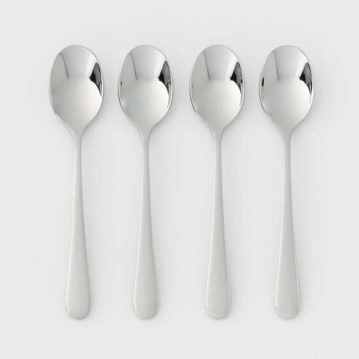 4pc Harrington Cocktail Spoon Set Silver - Threshold