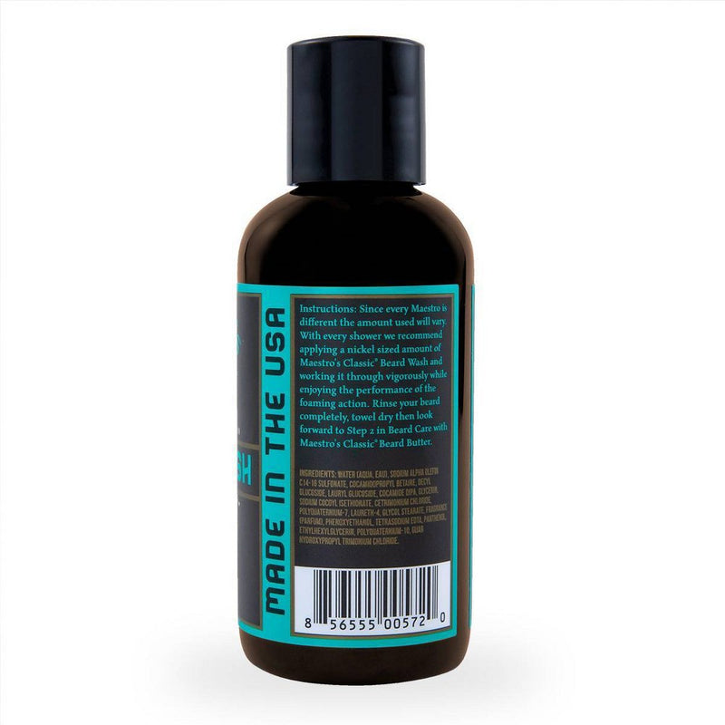 Maestro's Classic Speakeasy Blend Beard Wash - 4 fl oz