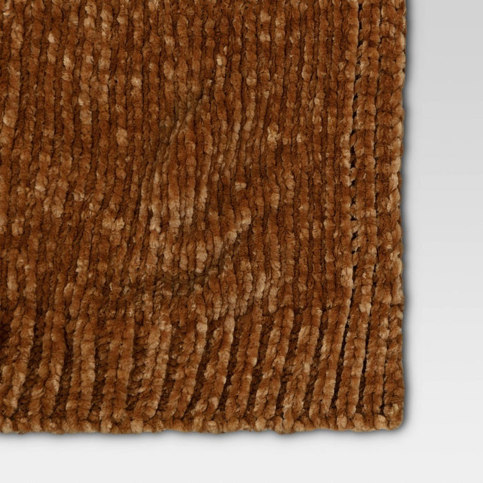 Shine Chenille Throw Blanket Brown - Project 62