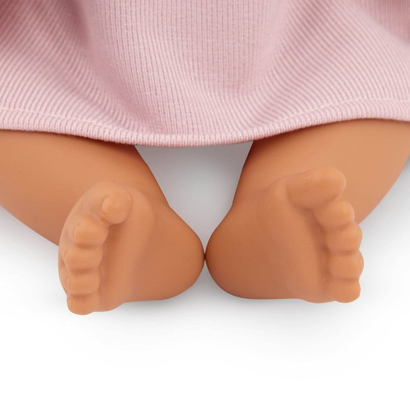 LullaBaby 14" Baby Doll with Pink Dress & Pacifier - Brown Eyes