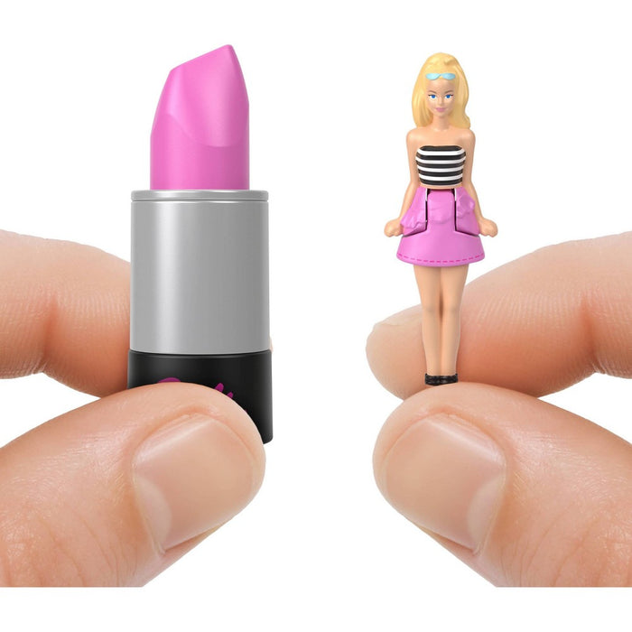 Barbie Mini BarbieLand Fashionistas Dolls, 1.5-inch Dolls in Lipstick Tube, Surprise Reveal (Styles May Vary)