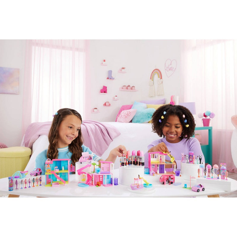2 PACK Barbie Mini BarbieLand Fashionistas Dolls, 1.5-inch Dolls in Lipstick Tube, Surprise Reveal (Styles May Vary)