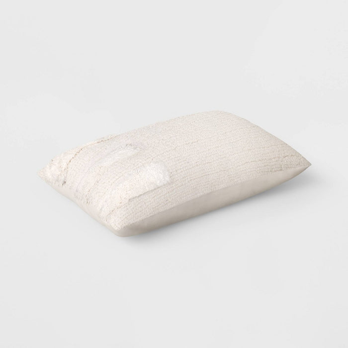 Lumbar Modern Tufted Pillow Cream - Threshold