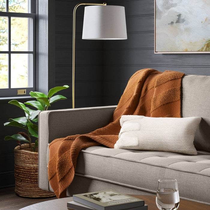 Lumbar Modern Tufted Pillow Cream - Threshold