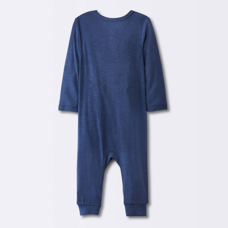 Baby Boys' 2pk Stars Modal Blend Romper - Cloud Island Navy Blue 3-6M