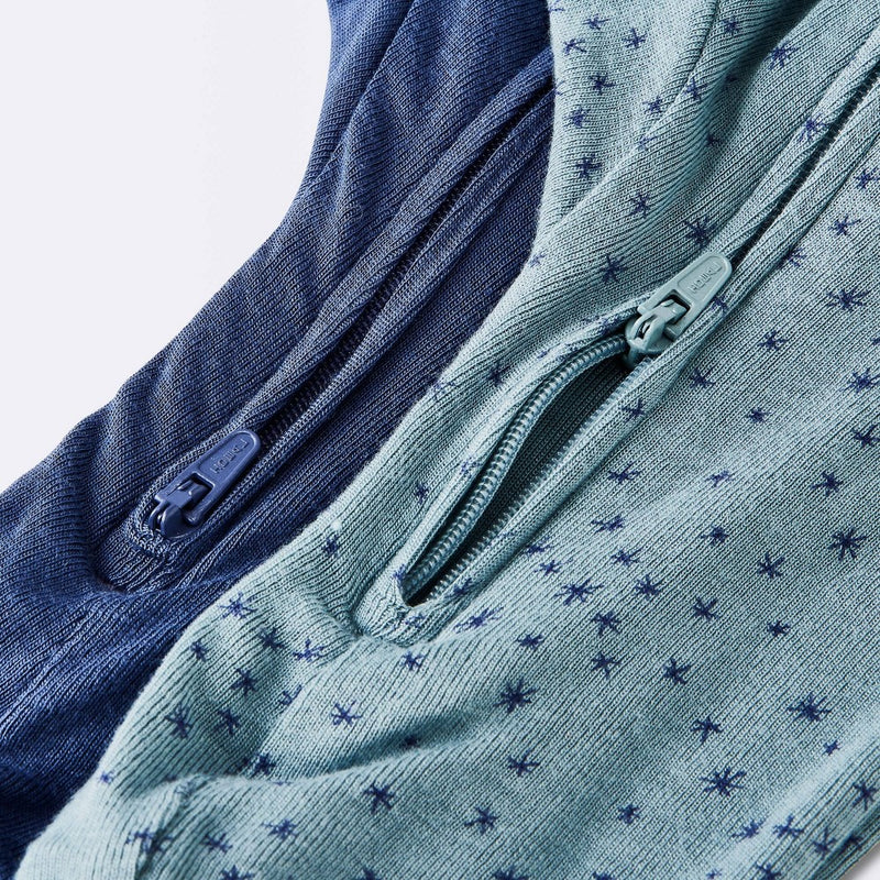 Baby Boys' 2pk Stars Modal Blend Romper - Cloud Island Navy Blue 3-6M