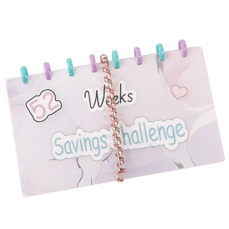 Yuly Savings Binder L 52 Week Savings Challenge, Reusable Budget Book With Cash Envelopes, Money Binder For Saving, Budget Book Planner, Money Organizer For Cash