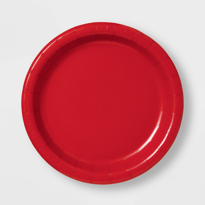 20ct Christmas Red Snack Plate - Spritz