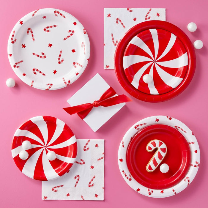 20ct Christmas Red Snack Plate - Spritz