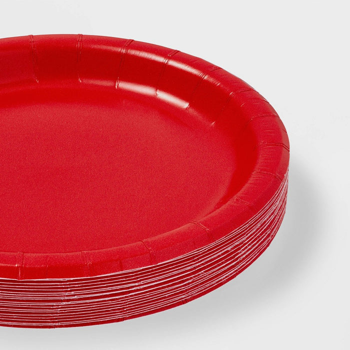 20ct Christmas Red Snack Plate - Spritz