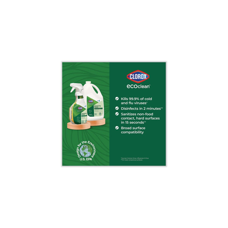 Clorox Clorox Pro EcoClean Disinfecting Cleaner, Unscented, 32 oz Spray Bottle, (LOCAL PICKUP ONLY)