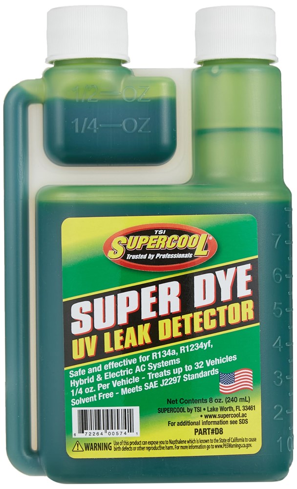 Supercool A/C Leak Detection Dye, Green, 8Oz