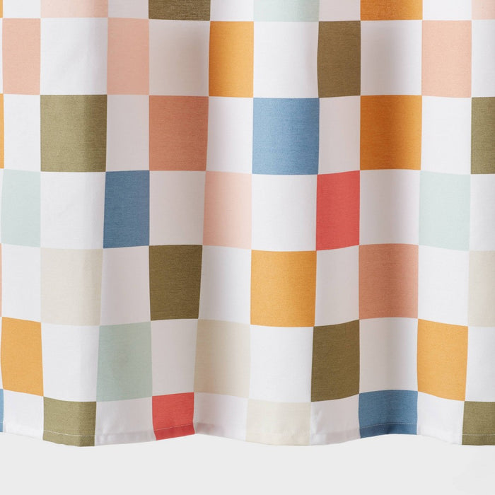 Kids' Shower Curtain Checkered - Pillowfort