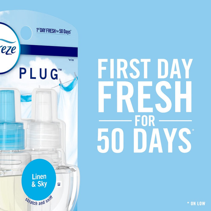 Febreze Odor-Fighting Fade Defy Plug Air Freshener - Sweet Peony - 0.87 fl oz