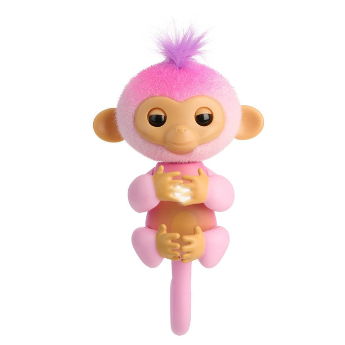 Fingerlings 2023 NEW Interactive Baby Monkey Reacts to Touch 70+ Sounds & Reactions Harmony Pink