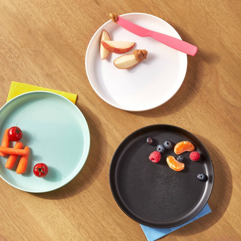 7.3" 6pk Plastic Cool Colors Kids' Plates - Pillowfort