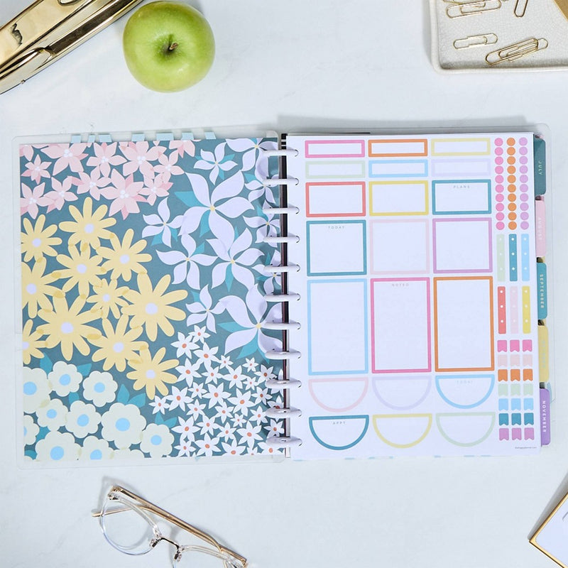 Happy Brands Planner July 2024 - June 2025 Patterned Paper Big 12 Month Planner