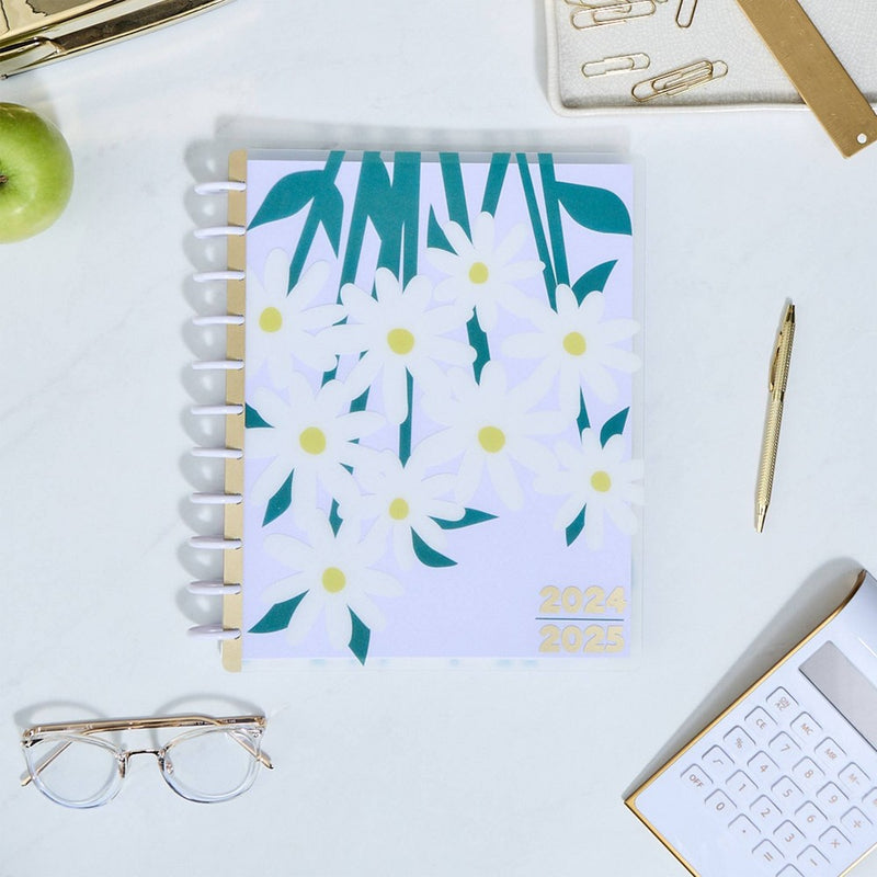 Happy Brands Planner July 2024 - June 2025 Patterned Paper Big 12 Month Planner