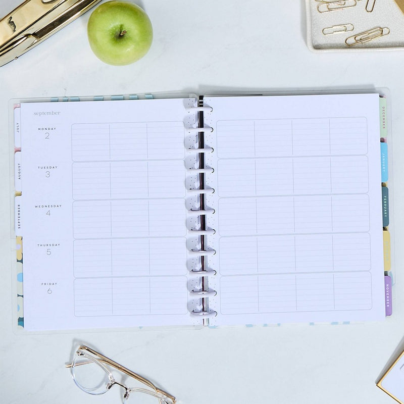 Happy Brands Planner July 2024 - June 2025 Patterned Paper Big 12 Month Planner
