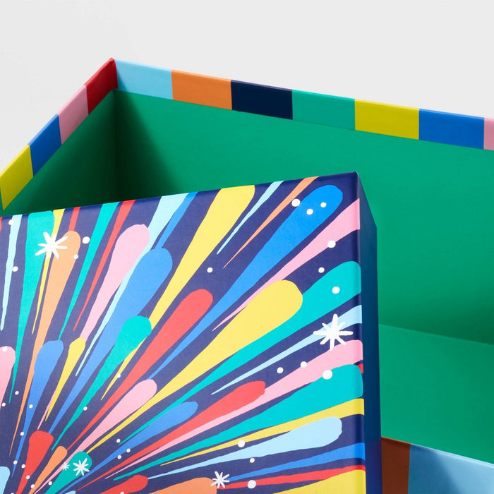 Starburst Striped Gift Box - Spritz