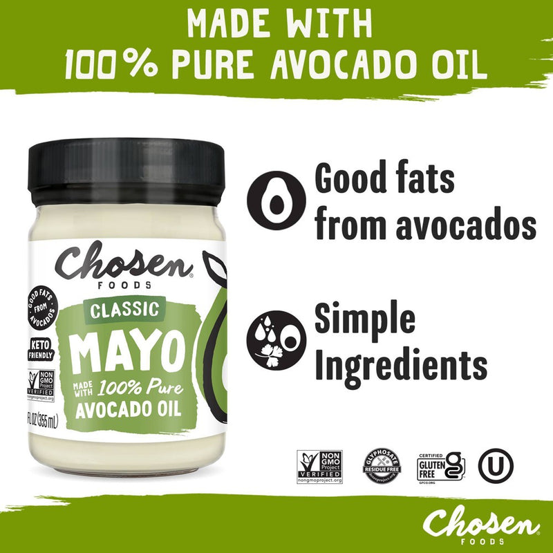 Chosen Foods Classic Mayo 12oz