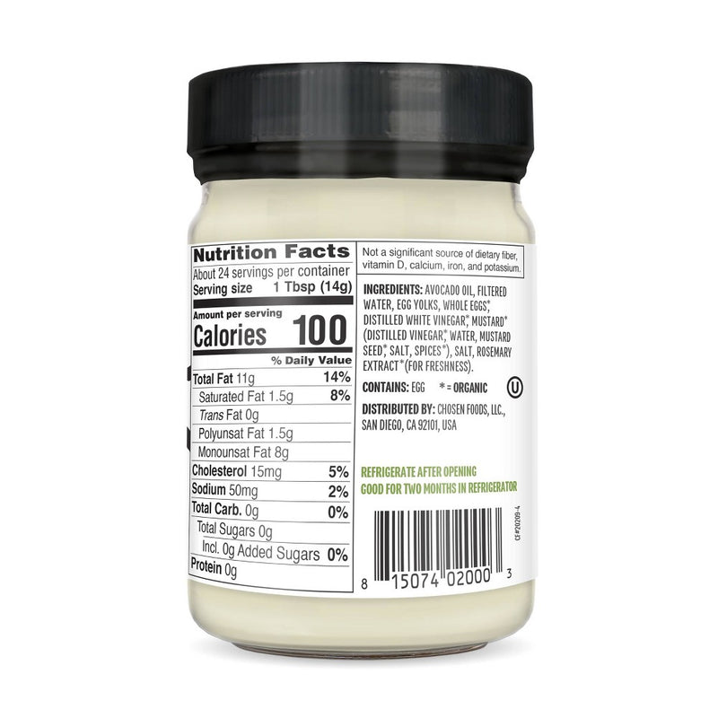 Chosen Foods Classic Mayo 12oz