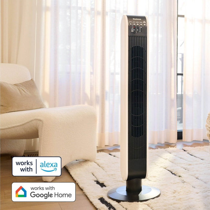 Holmes 40" Oscillating Wi-Fi connect Designer Series Tower Fan (LOCAL PICKUP ONLY)