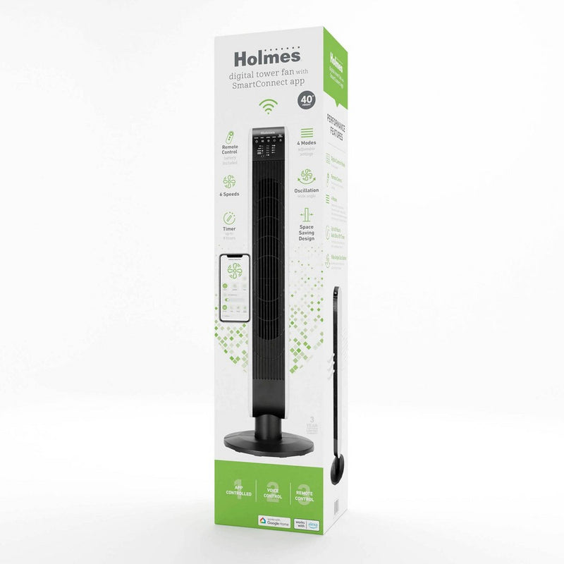 Holmes 40" Oscillating Wi-Fi connect Designer Series Tower Fan (LOCAL PICKUP ONLY)