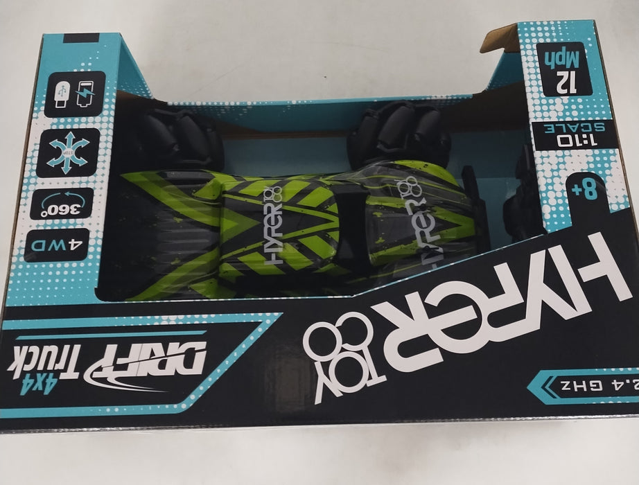 Hyper High-Speed RC Drift Race Truck Rechargeable - 1:10 Scale - 2.4 GHz-GREEN