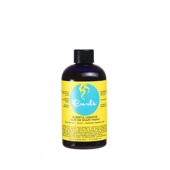 Curls Blissful Lengths Hair Growth Vitamin Supplement Liquid - Blueberry Flavor - 236.5 ml