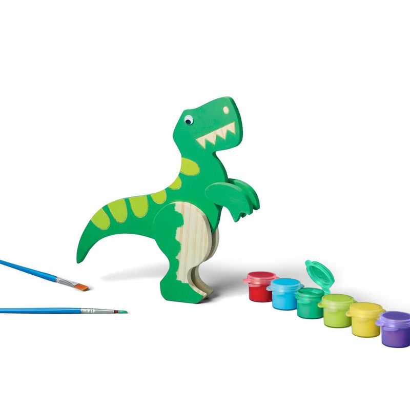 Paint-Your-Own Dinosaur Wood Craft Kit - Mondo Llama