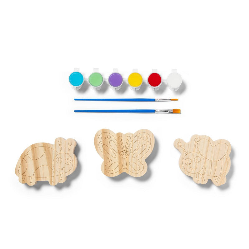 3pk Paint-Your-Own Spring Characters Wood Kit - Mondo Llama