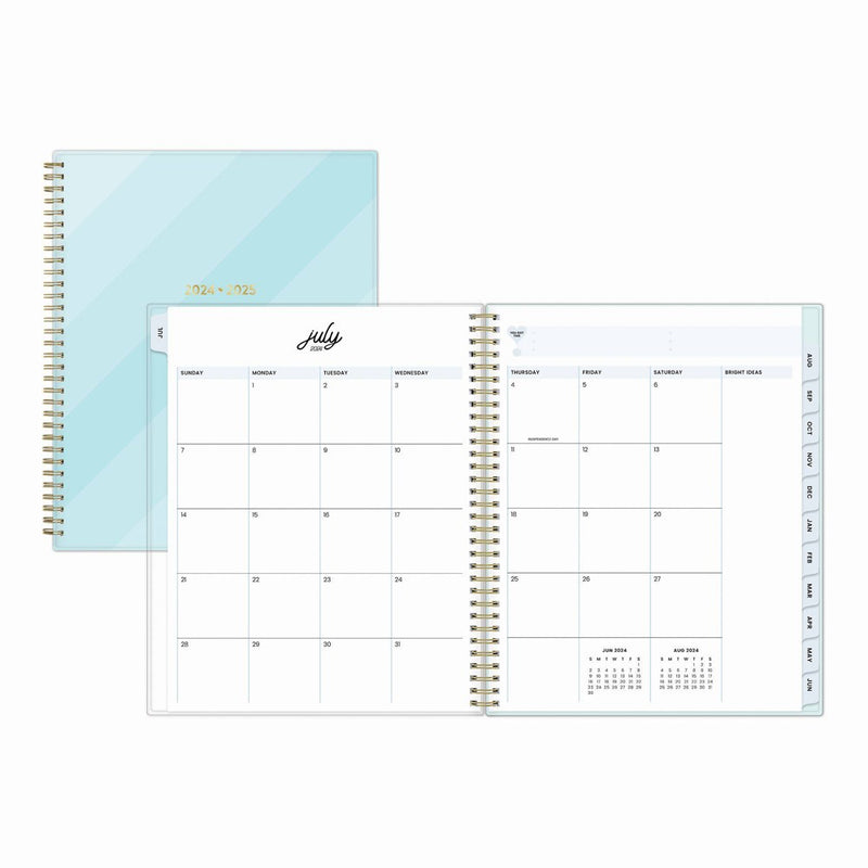 Color Me Courtney for Blue Sky 2024-25 Weekly/Monthly Planner 11"x8.5" Stepped Blue