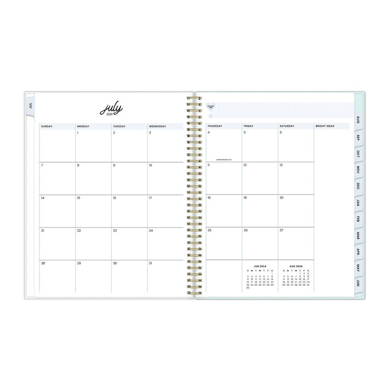 Color Me Courtney for Blue Sky 2024-25 Weekly/Monthly Planner 11"x8.5" Stepped Blue